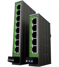 Slim industrial Ethernet switches