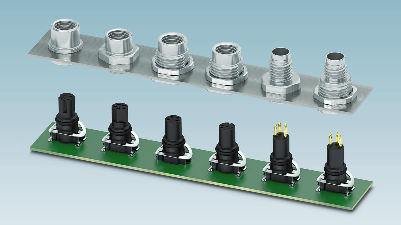 Two-piece device connectors offer multiple options for efficient integration into the SMT/THR process.