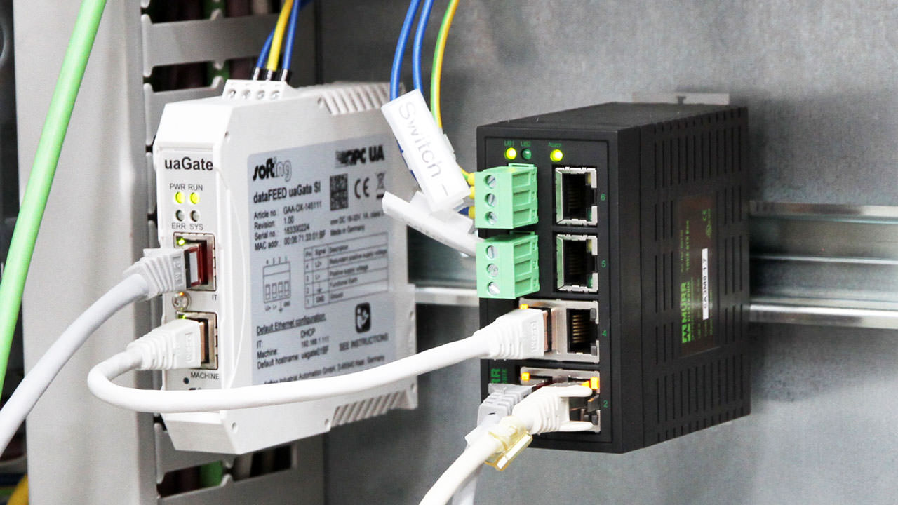 Physically separate network interfaces in the uaGate SI Gateway offer maximum protection from attacks.
