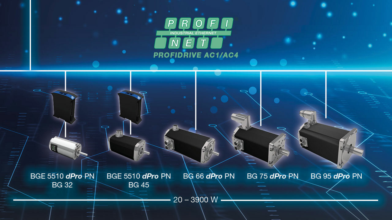 Dunkermotoren BG Series Offers Integrated PROFINET Interface ...