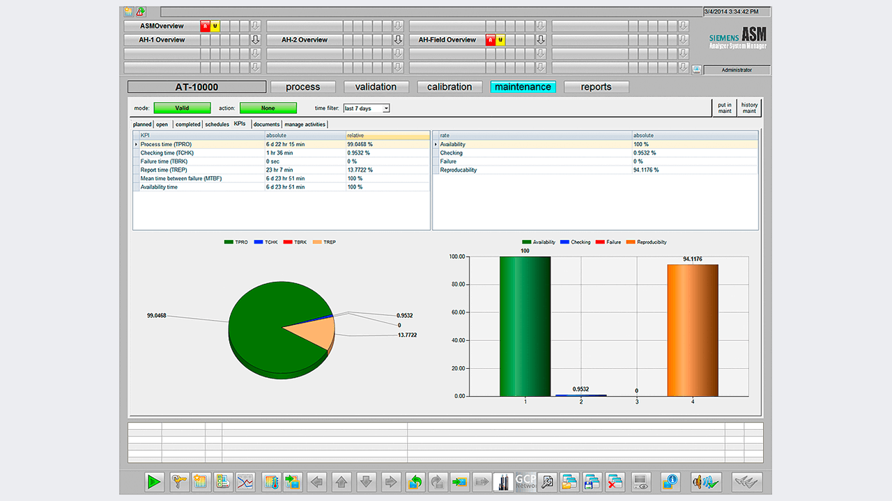 Screenshot of application software
