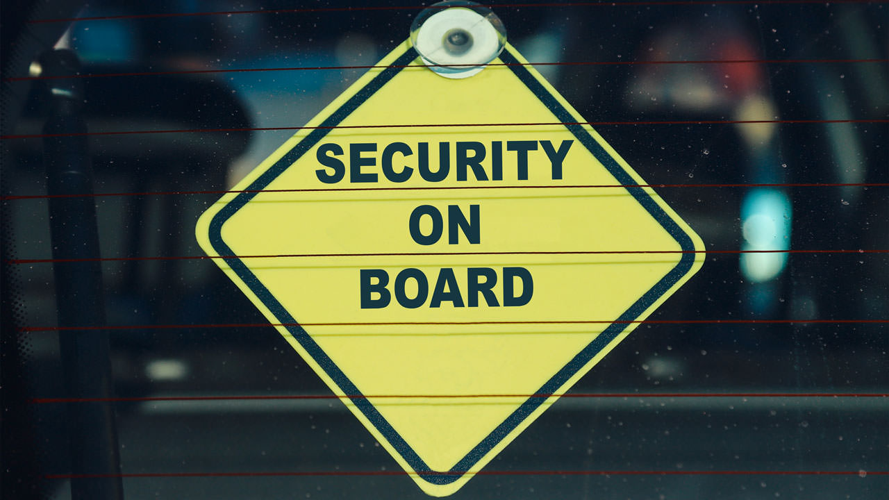 Security On Board Sign