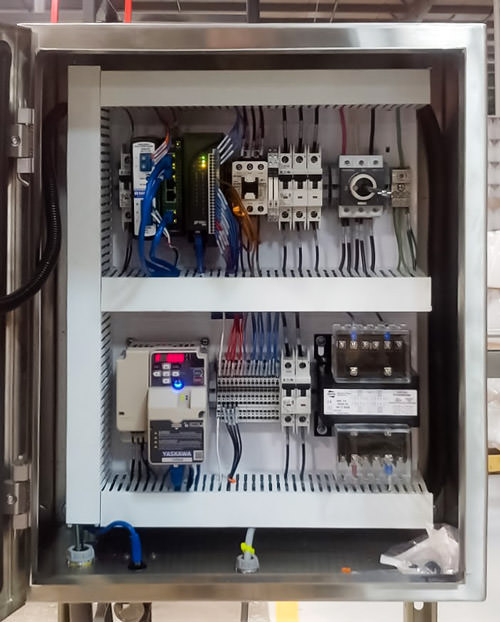 NACI manufactured VFD control panels for local conveyor control using Opto 22’s groov RIO.