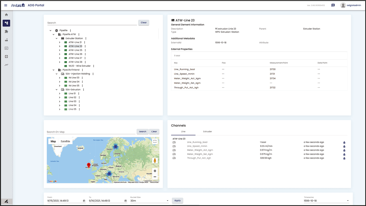 The cloud-based information portal provides a clear overview of production data from 197 Wienerberger production sites in 29 countries.