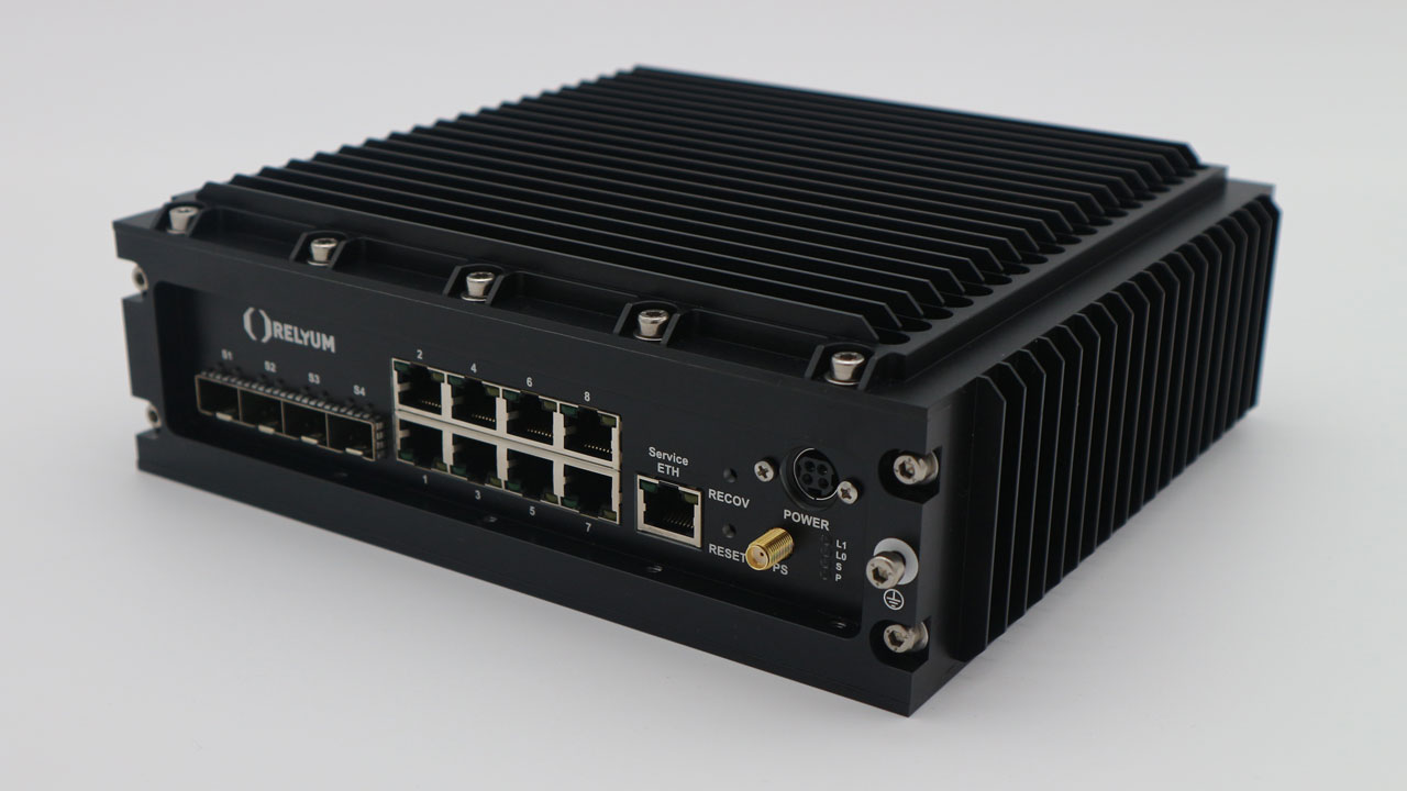 Relyum’s first TSN switch includes an UltraScale MPSoC FPGA SoC, for supporting up to 13x 1Gbps TSN ports.