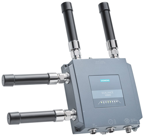 The SCALANCE MUM856-1 5G router from Siemens enables the transmission of PROFINET communication over 5G.
