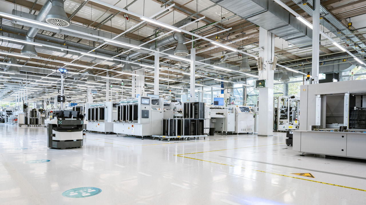 Siemens manufacturing plant in Karlsruhe.