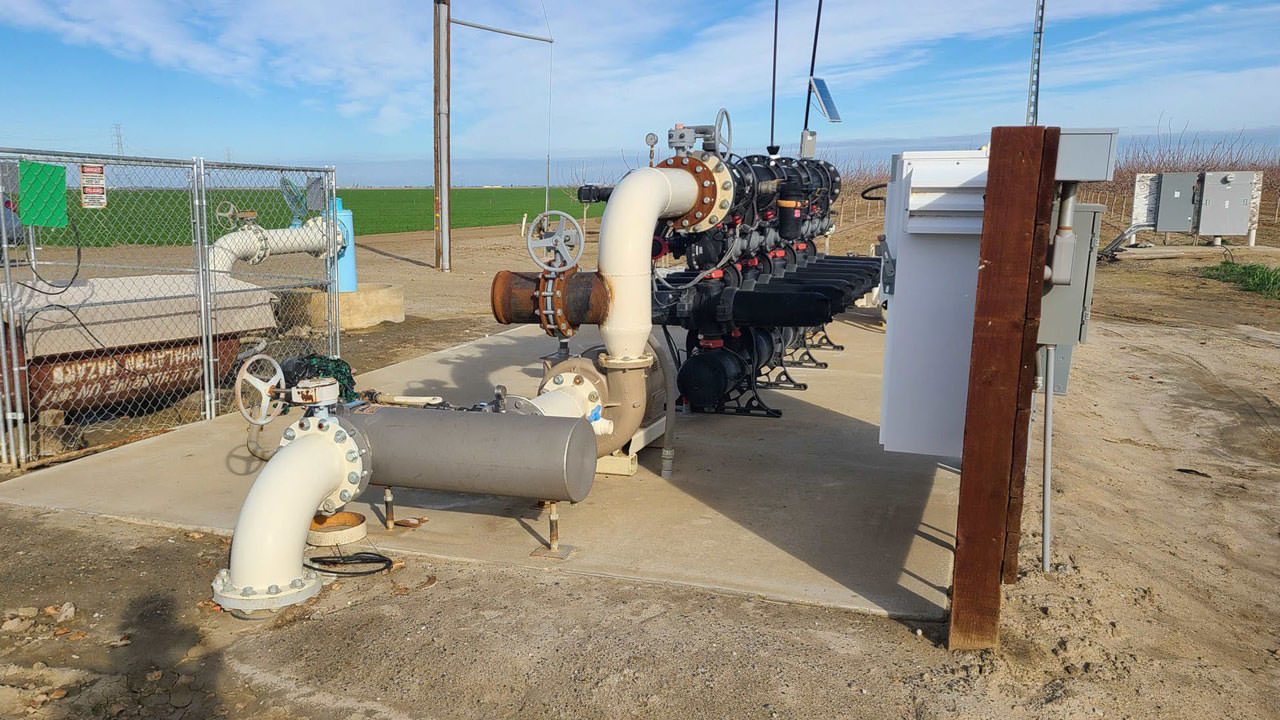 Azcal well pumps all feed the same mainline pipe, leading to complex pressure management requirements.