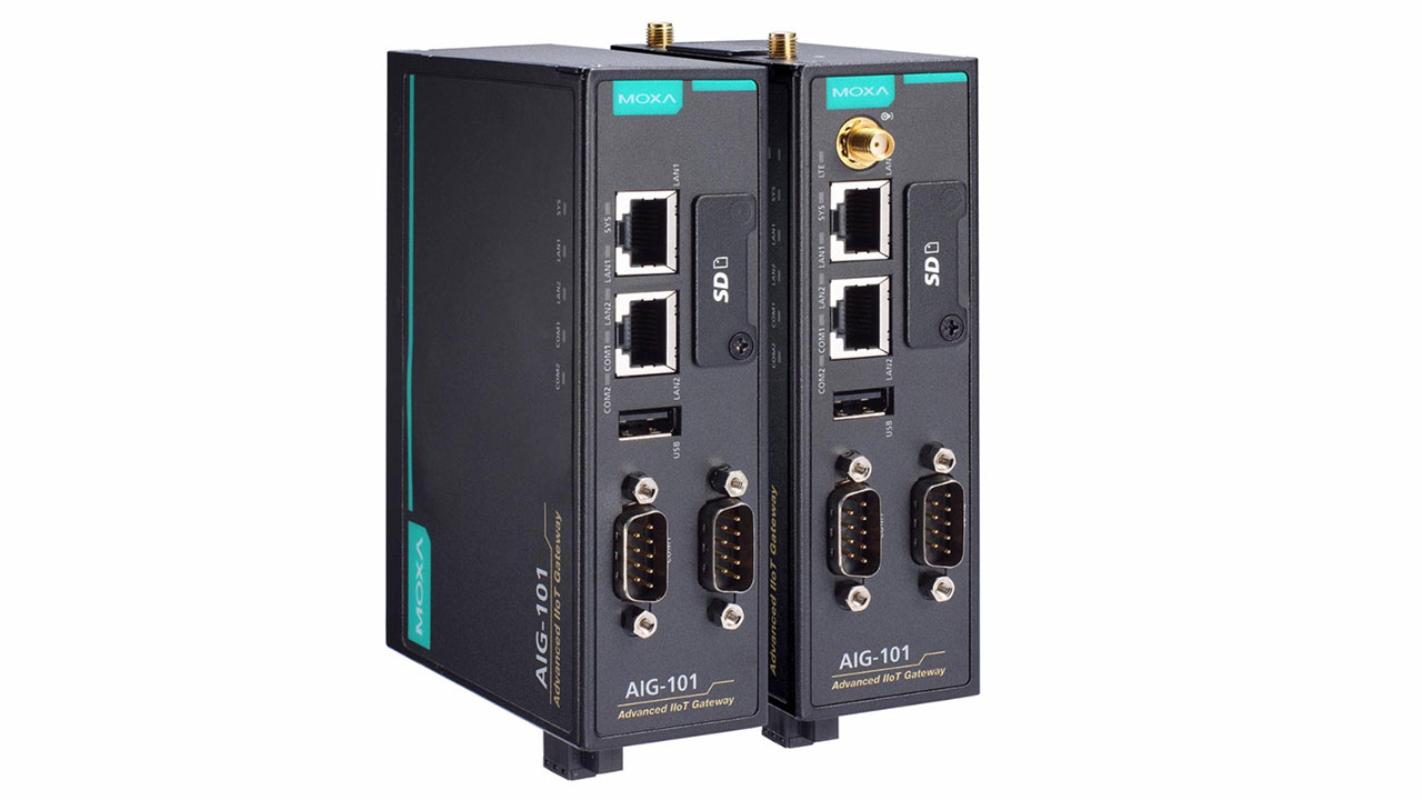 New Moxa gateways optimize communication from ModBus edge devices to Azure and AWS cloud platforms.