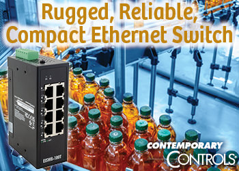 Contemporary Controls ads for compact Ethernet switch