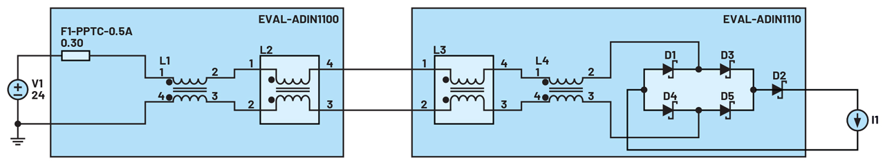 Figure 5. A simplified scheme of power path.