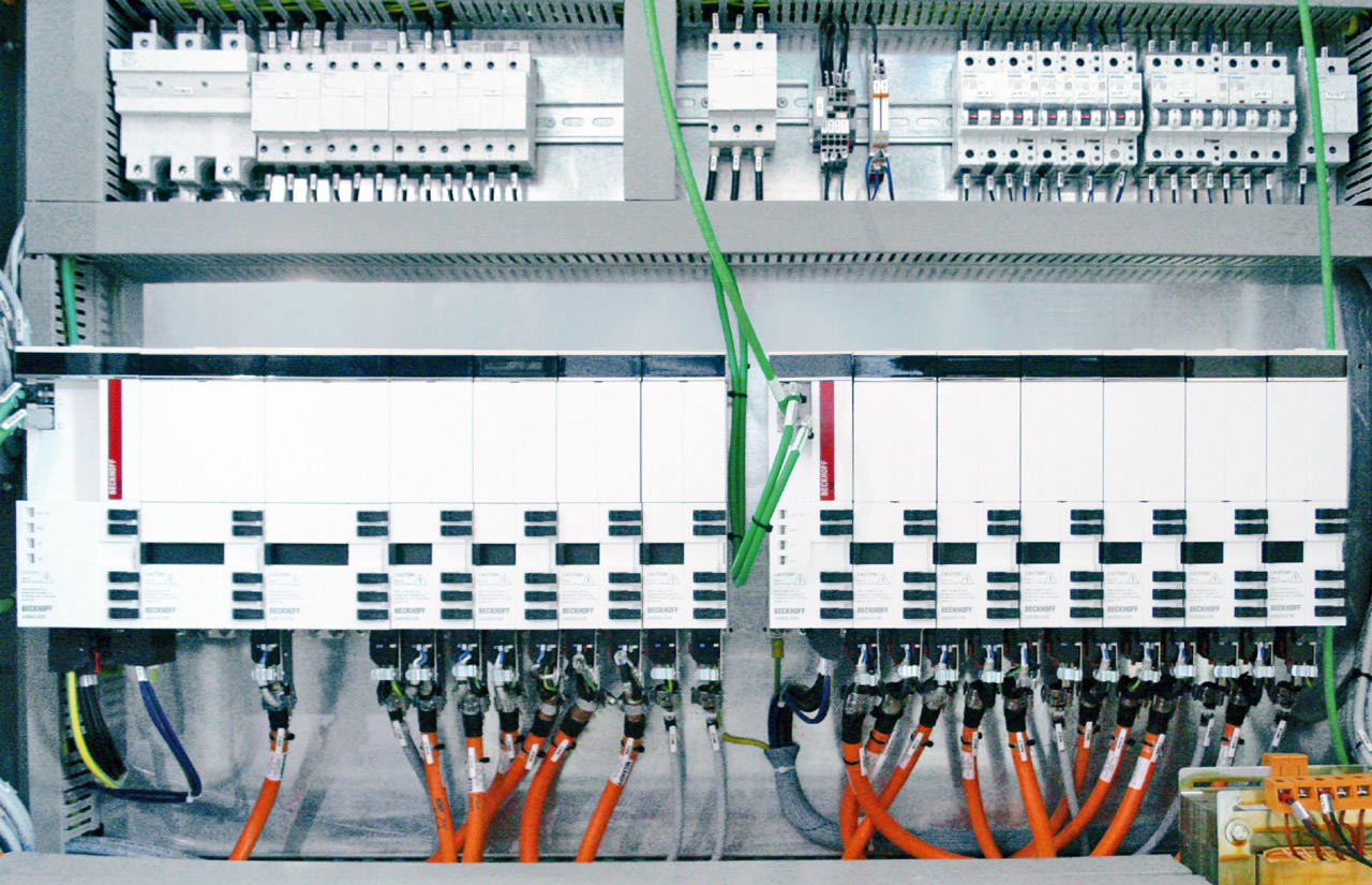 Around half of the servo drives are still controlled via the AX8000 multi-axis servo system.