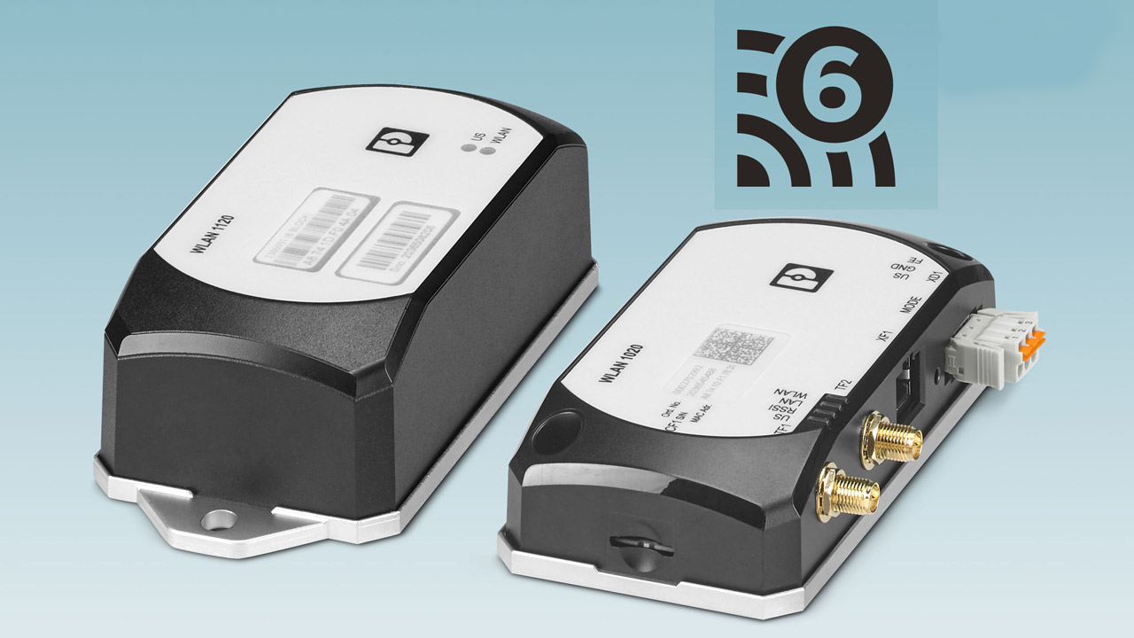 Powerful WLAN modules with Wi-Fi 6 (IEEE 802.11ax) for industrial automation.