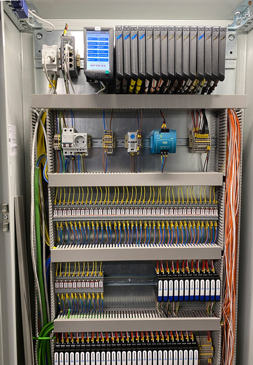 One of the many groov EPIC distributed control system cabinets.