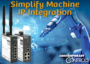 Simplify machine IP integration banner ad for Contemporary Controls