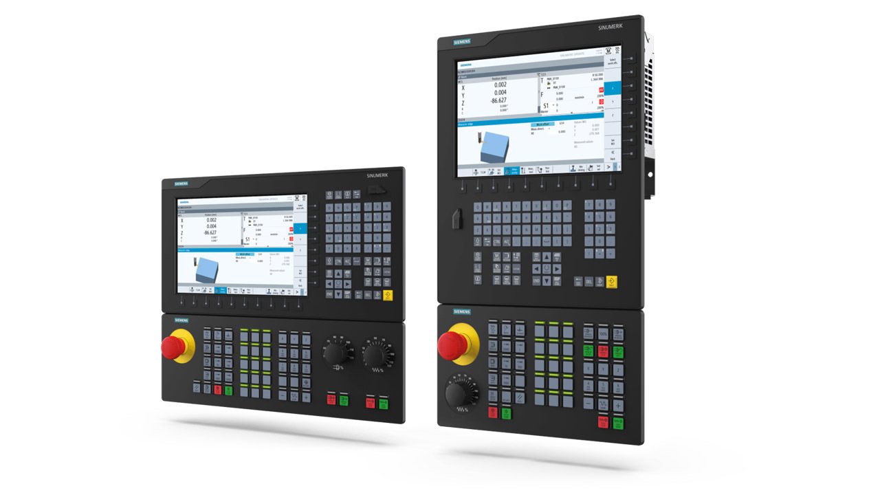 Sinumerik 828D PPU271.5 and Sinumerik 828D PPU270.5 and redesigned operating concept Sinumerik 828D MCP.