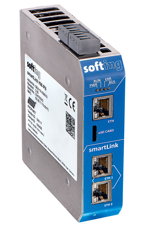 Softing’s smartLink HW-PN allows for secure parameter setting and state monitoring of field devices.