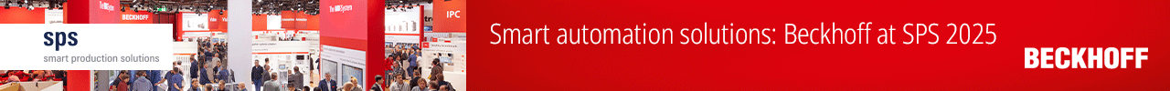 Beckhoff banner ad: smart automation solutions