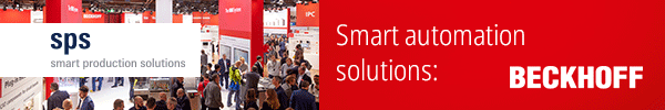 Beckhoff banner ad: smart automation solutions